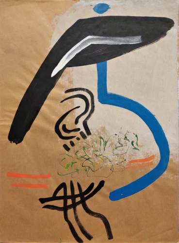 Piešinys ant kraftinio popieriaus III