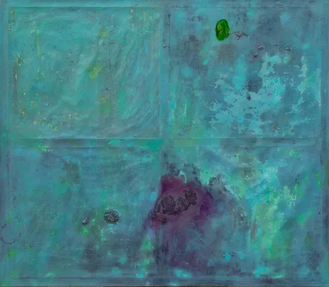 Įsibrovėlio invazija/The invasion of the intruder, oil on canvas – Irma Leščinskaitė