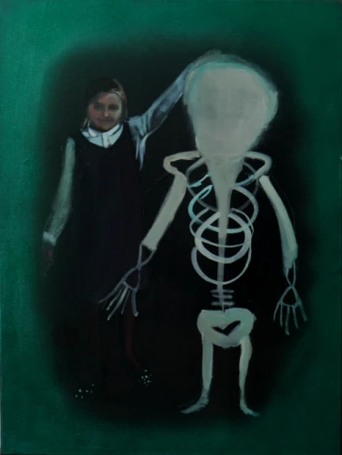 Mergaitė ir griaučiai